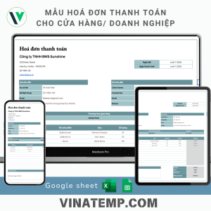 Mẫu hoá đơn thanh toán