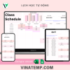 lịch học tự động