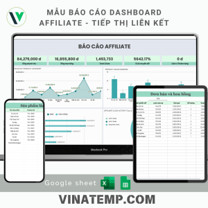 Mẫu báo cáo report làm tiếp thị liên kết
