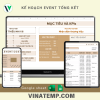 Mẫu kế hoạch event tổng thể và chi tiết