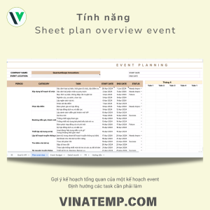 Mẫu kế hoạch event tổng thể và chi tiết
