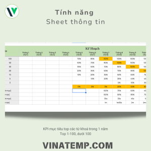 Mẫu kế hoạch SEO tổng thể