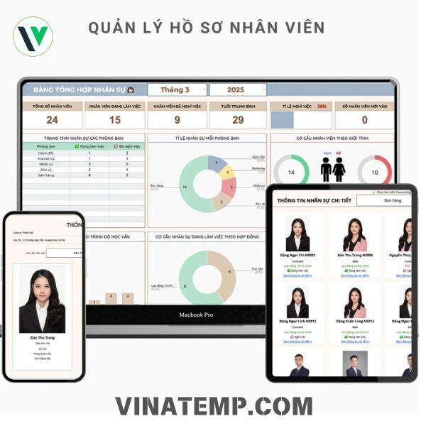 Mẫu Quản Lý Hồ Sơ Nhân Viên Chi Tiết 2026