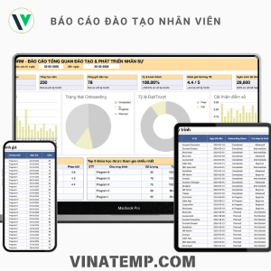 Mẫu File Báo Cáo Đào Tạo Nhân Sự Chi Tiết