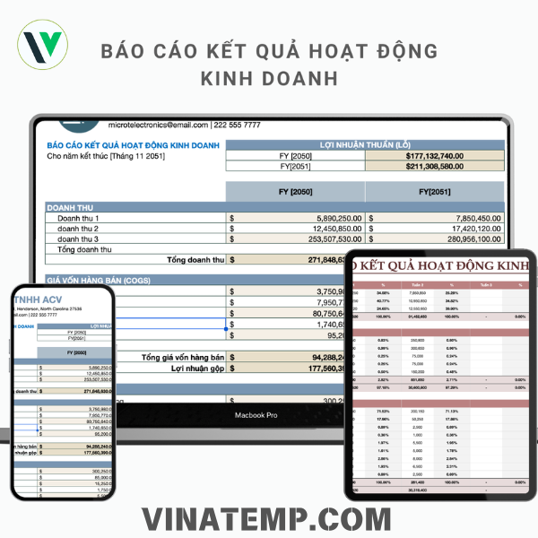 Mẫu File Báo Cáo Kết Quả Hoạt Động Kinh Doanh
